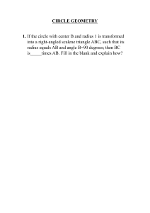 Circle Geometry Problem: Triangle Side Ratio