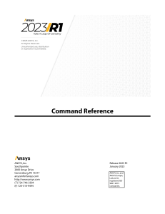 Ansys Mechanical APDL Command Reference