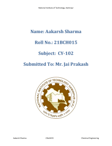 NIT Hamirpur Lab Report CY-102