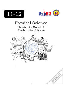 Earth in the Universe: Physical Science Module