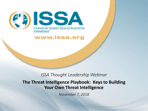 Threat Intelligence Playbook: Building Your Own