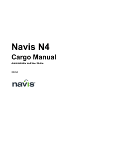 Navis N4 Cargo Manual: Administrator & User Guide