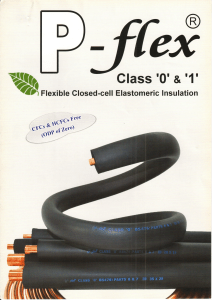 P-Flex - Elastomeric Insulations (Class 0 & 1)