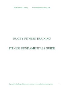Rugby Fitness Training - Fitness Fundamentals