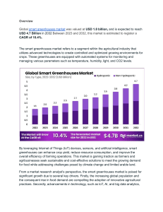  Smart Greenhouses Market: Driving Innovation in Agriculture 