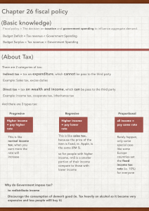 C 26 Fiscal policy notes