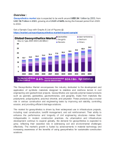 Rising Environmental Regulations and Urban Growth Accelerate Geosynthetics Market Opportunities