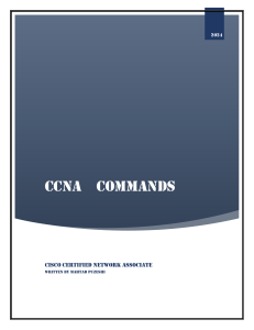 CCNA Commands sheet  1718121212