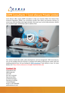 GDPR Consultants-Coral eSecure