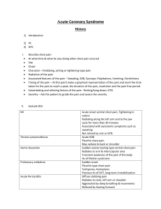 Acute Coronary Syndrome Guideline