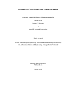 PhD Increased Use of Natural Gas in Blast Furnace Iron-Making Jampani 2016