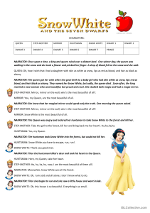 Snow White Script for Kids