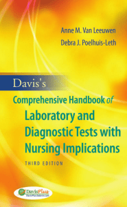 Laboratory & Diagnostic Tests Handbook for Nurses