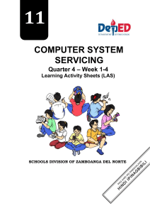 Computer System Servicing Learning Activity Sheets