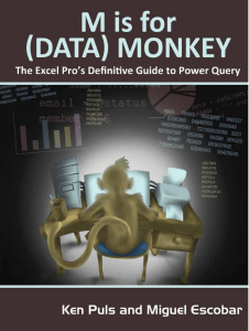 M is for (Data) Monkey: Power Query Guide