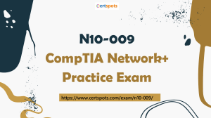 CompTIA Network+ Certification N10-009 Dumps Questions