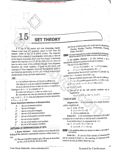 Set Theory Basics: Definitions, Notations, and Types