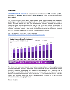 aroma chemicals market