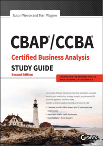 CBAP CCBA Certified Business Analysis - Susan-Weese - Terri-Wagner