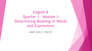 English 8 PPT QUARTER 1 MODULE 1