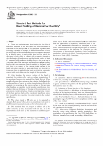 Bend Testing Standard: Material Ductility Test Methods