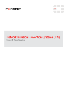 FORTINET FAQ-Network Intrusion Prevention Systems 1208111