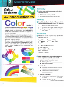 Describing Color: Art for Beginners