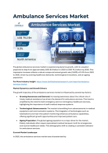 What is the Demand for Ambulance Services Products?