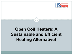 Open Coil Heaters: A Sustainable Choice for Efficient Heating!