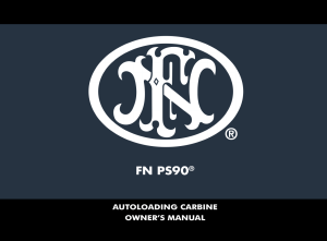 FN PS90 Autoloading Carbine Owner's Manual