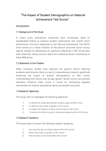 The Impact of Student Demographics on National Ac