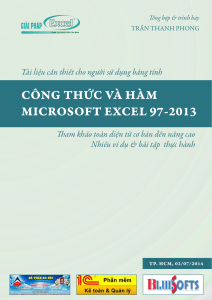 Công thức và hàm Microsoft Excel 97-2013