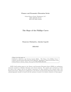 The Slope of Phillips Curve