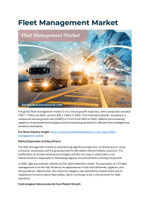 Is North America the Fastest-Growing Fleet Management Market?