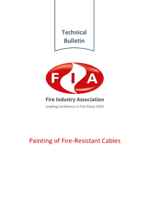 Painting Fire-Resistant Cables: Technical Bulletin