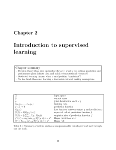 02. Chapter 2 - Introduction to supervised learning