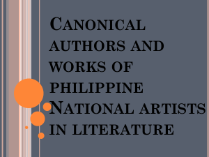 Philippine National Artists in Literature