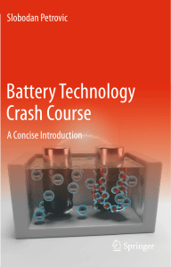 Battery Technology Crash Course A Concise Introduction by Slobodan Petrovic