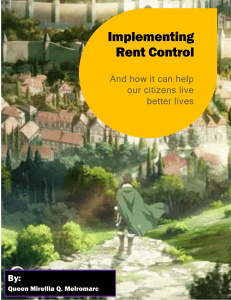 Microeconomics Rent Control Assignment example