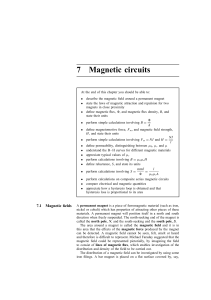 Magnetic Circuits: Flux, MMF, Permeability