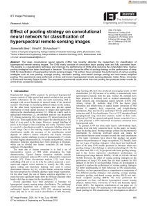 IET Image Processing - 2020 - Bera - Effect of pooling strategy on convolutional neural network for classification of