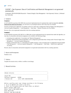 SAP Note 3193587: Cash Position Data Issue