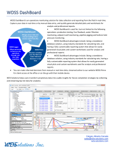 WDSS Dashboard: Real-Time Operations Monitoring Solution