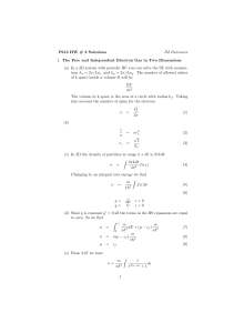 2D Electron Gas & Entropy Solutions