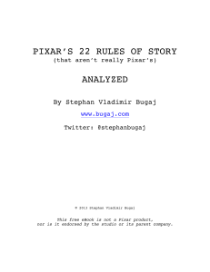 Pixar's 22 Rules of Story Analyzed