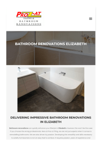 Bathroom Renovations Elizabeth