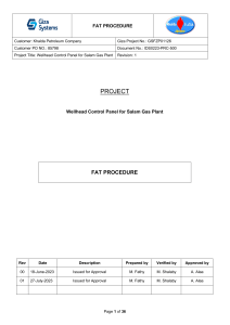 KPC WHCP FAT Procedure IDS0223-PRC-500 Rev1