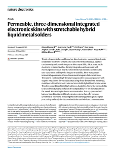 Permeable, three-d