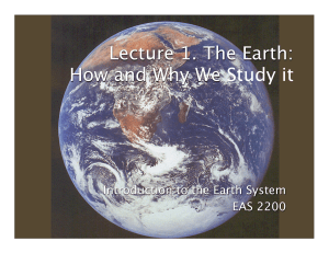 Earth Science Lecture: How and Why We Study It