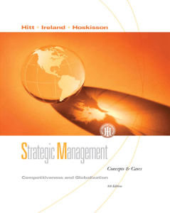 Strategic Management Textbook: Competitiveness & Globalization